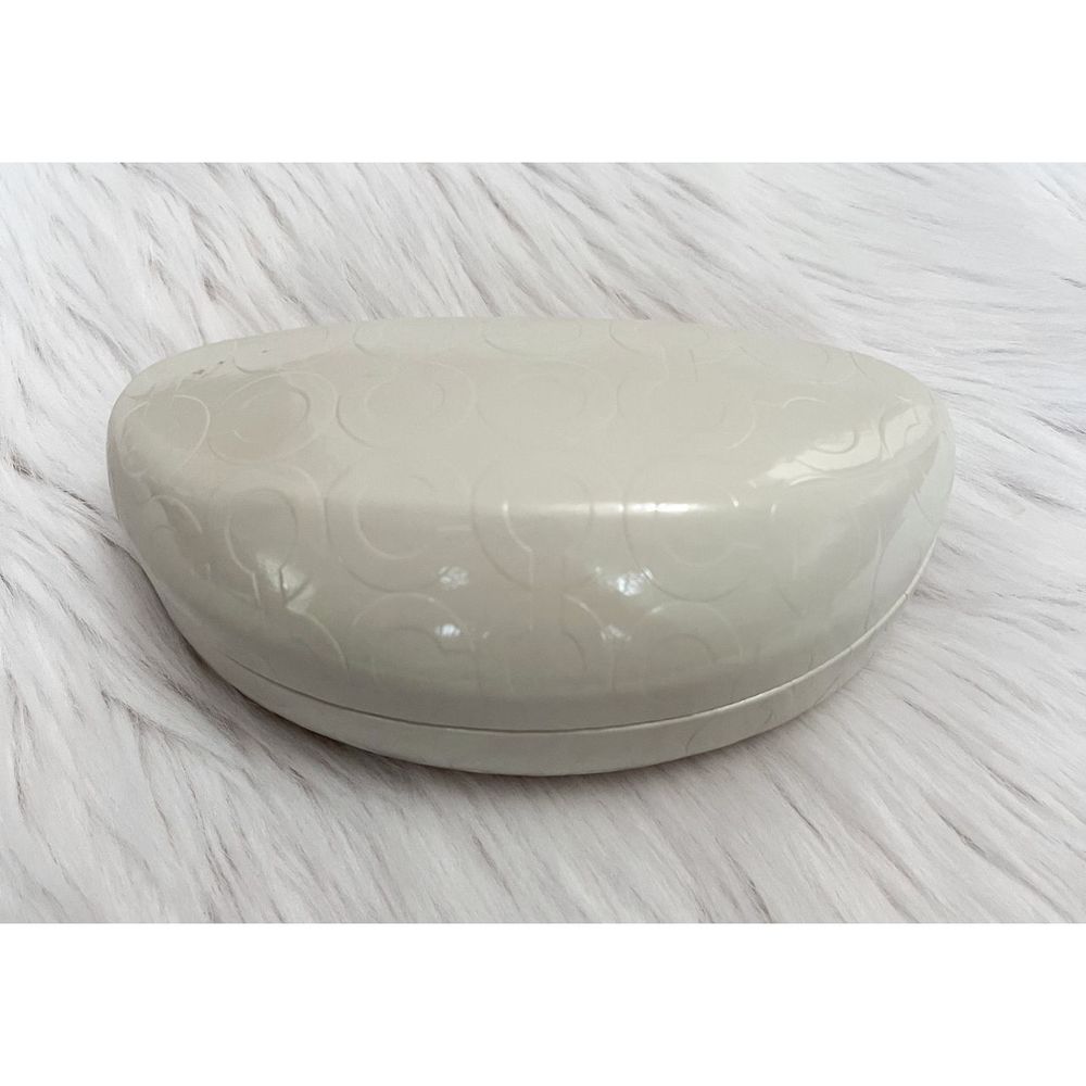 Coach White Hard Clamshell Sunglasses/Eyeglasses Case - Picture 5 of 6